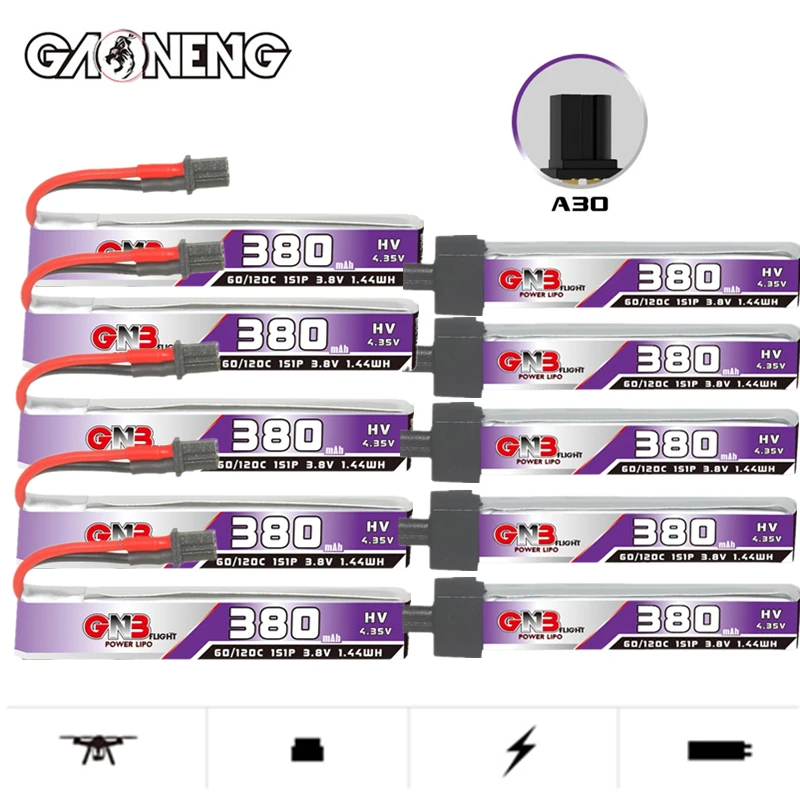 GNB 1S 3.8V 380mAh 60C Lipo Ba - Drone Battery Plate recensione e prezzo