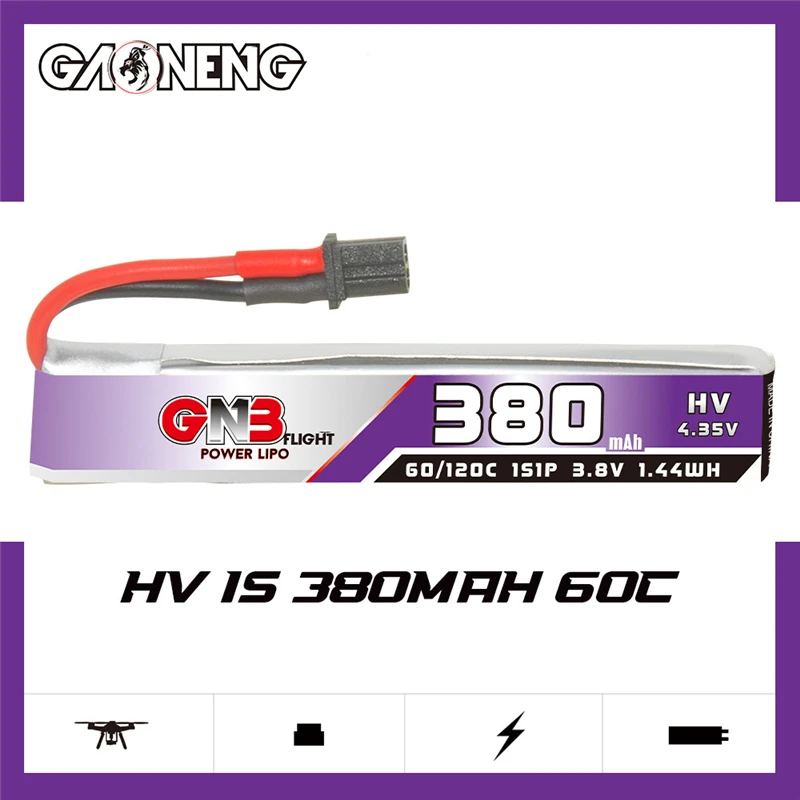GNB 1S 3.8V 380mAh 60C Lipo Ba - Drone Battery Plate recensione e prezzo